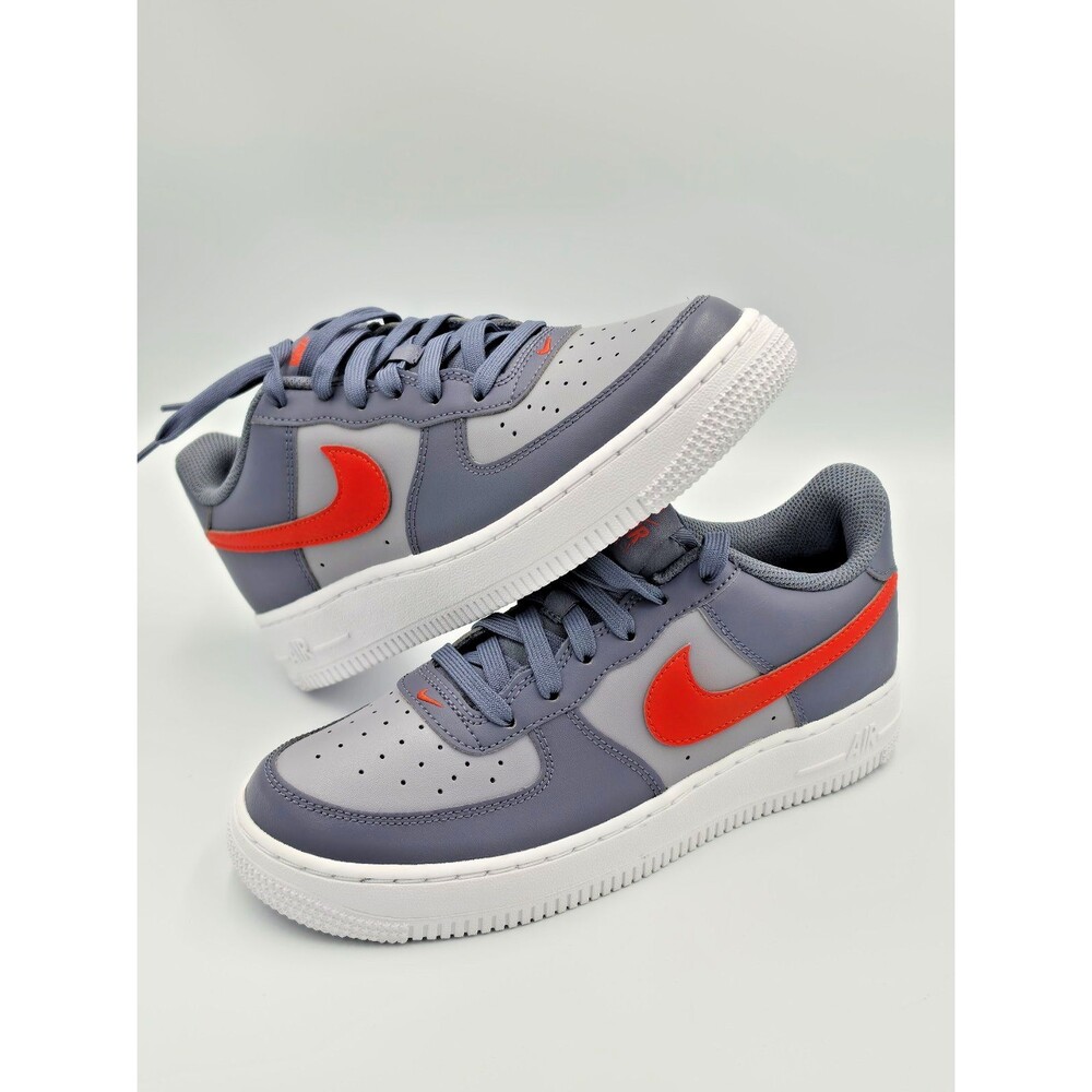Nike Air Force 1 GS Cement Grey White Safety Orange CV7663-008 Size 5.5Y /7W New